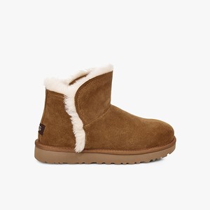 Ugg Classic Mini Fluff High-Low Klassiska Stövlar Dam Bruna (982530KPU)